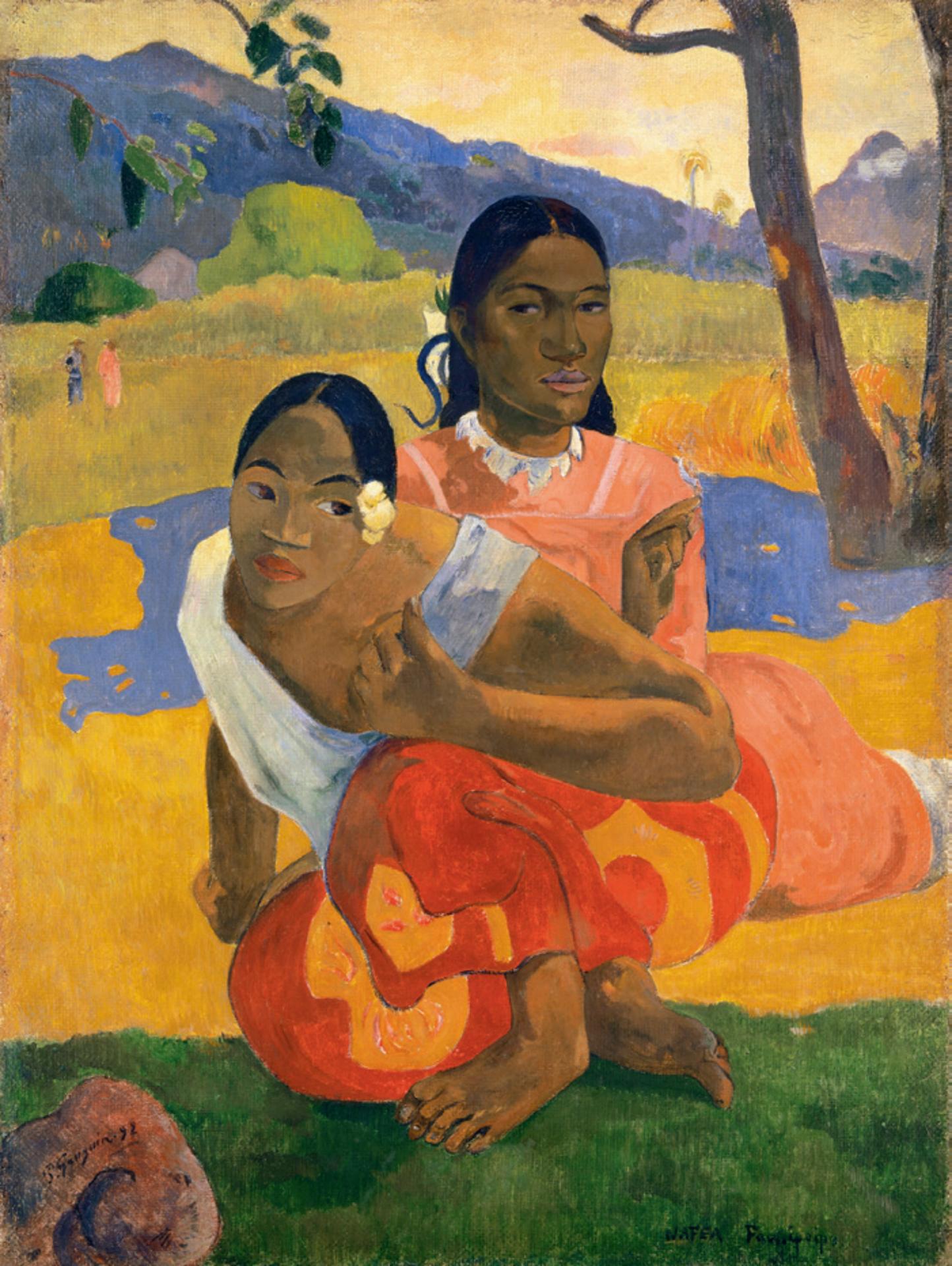 Paul gauguin nafea faa ipoipo when will you marry 1892 oil on canvas 101 x 77 cm